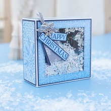 Julpapper Crafters Companion Winter's Sparkle 32 ark scrapbookingpapper till julkort