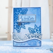 Julpapper Crafters Companion Winter's Sparkle 32 ark scrapbookingpapper till julkort