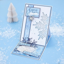 Julpapper Crafters Companion Winter's Sparkle 32 ark scrapbookingpapper till julkort