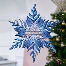 Julpapper Crafters Companion Winter's Sparkle 32 ark scrapbookingpapper till julkort