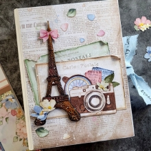 Decoupage Papper Stamperia - Oh la la - Girl With Suitcase