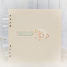 Chipboard Journal Book 20x20cm Creme Album