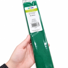 Kräppapper 50 x 250 cm - Grass Green - 60% Stretch