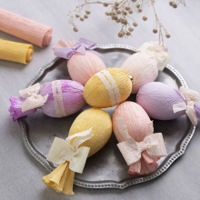 Kräppapper 25x60 cm - 8 Ark - Kräppapperblomma Crepe Paper Flower