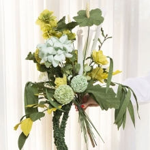 Kräppapper 25x60 cm - 8 Ark - Blå / Gröna Nyanser