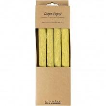 Kräppapper 25x60 cm - 4 Ark - Ljusgrön Kräppapper Blommor Crepe Paper