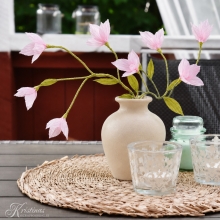Mini DIY Pysselkit Kräppapper - Körsbärsblommor