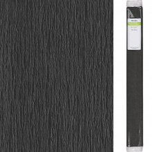 Kräppapper 50 x 250 cm - Svart Back - 60% Stretch