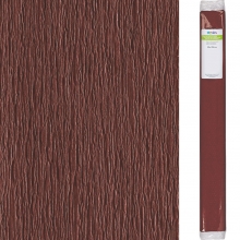 Kräppapper 50 x 250 cm - Brun Brown - 60% Stretch