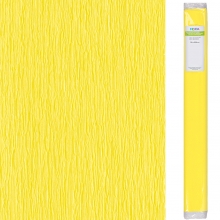 Kräppapper 50 x 250 cm - Lemon Yellow - 60% Stretch
