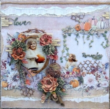 Papper 49 and Market Rusty Autumn Blooming Scrapbooking