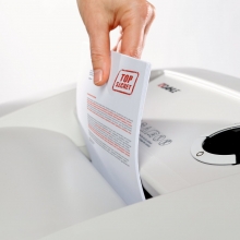 Dokumentförstörare DAHLE 416 Office Shredder Klass 4 Pappersstrimlare