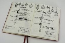 Bullet journal Svart notisbok A5 14x21 cm