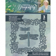 Dies Crafters Companion Dancing Dragonfly Water Lily Frame