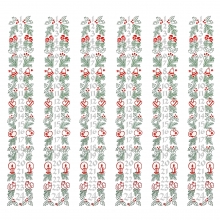 Datum för Stearinljus Vita siffror 6 ark Ljusdekoration