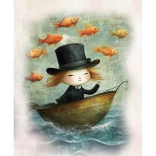 Decoupage Papper Alchemy of Art - Ocean Blue 03