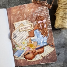 Decoupage Papper Stamperia - Oh la la - Girl With Suitcase