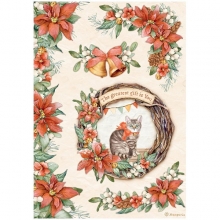 Decoupage Papper Stamperia - All Around Christmas - Garland