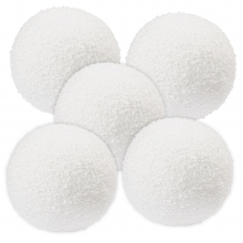 Snöbollar i Vadd - 4,5 cm - 5 st