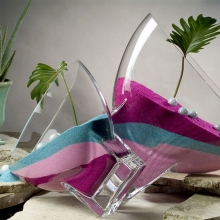 Färgad sand Ljusrosa 500 ml Oasis Floristtillbehör