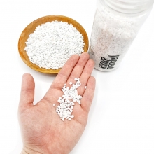 Färgad Grov Sand - Vit - 500 ml - 2-3 mm