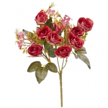 Dekorativ Blombukett - Röd - 30 cm