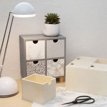 Dekorplast Brun marmor 2 m till scrapbooking, pyssel och hobby