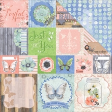 Papper Bo Bunny Butterfly Kisses Delight Scrapbooking