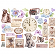 Die Cuts Stamperia Ephemera - Quiet Days - 51 st