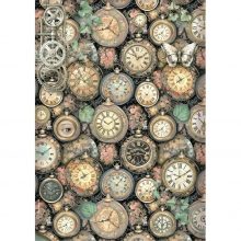 Decoupage Papper Stamperia - Gardens of Time - Clock Pattern