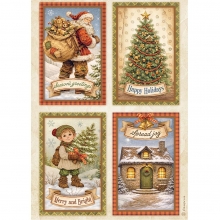 Decoupage Papper Stamperia - Silent Night 4 Cards