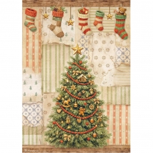 Decoupage Papper Stamperia - Silent Night Christmas Tree