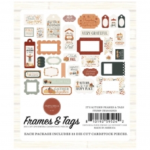 Die Cuts Frames and Tags Carta Bella - It's Autumn - 33 st