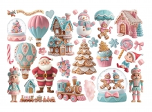 Die Cuts Stamperia Chipboard - Candy Christmas