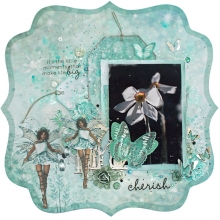 Die Cut 12"x12" Fairy Dust Kaisercraft Scrapbooking Papper