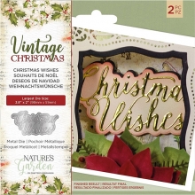 Die set Crafter´s Companion - Vintage Christmas - Christmas Wishes