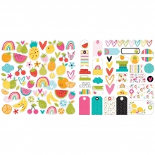 Die Cuts Bella Blvd Squeeze The Day Icons Mönstrade Scrapbooking Papper