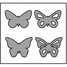 Dies Fjäril 14x15,25 cm till scrapbooking, pyssel och hobby