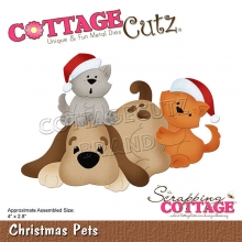 Dies Cottage Cutz Christmas Pets till scrapbooking, pyssel och hobby