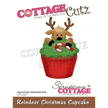 Dies Cottage Cutz - Reindeer Christmas Cupcake