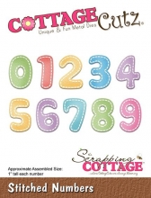 Dies Cottage Cutz Stitched Numbers till scrapbooking, pyssel och hobby