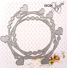 Dies RoxStamps Krans med hjärtan 14,8 cm Rox Stamps