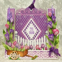 Die Heartfelt Creations Tulip Time Shaping Mold 3D Dies