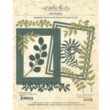 Die Set - Rectangle Frames with Ferns and Foliage - Graphic45