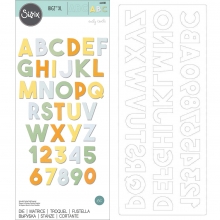 Dies Alfabet Bigz - Höjd 30 mm - Chunky - Sizzix