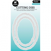 Dies Studio Light - Torn Edge Ovals - 6 delar