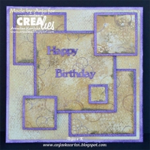 Dies XXL Crealies Squares smooth 12 till scrapbooking, pyssel och hobby