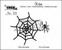 Dies Crealies X-tra Spider & Web Halloweenpyssel Höstpyssel
