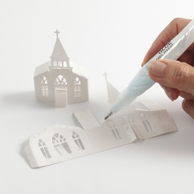 Dies Vikask Kyrka 135x85 mm till scrapbooking, pyssel och hobby