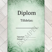 Diplom Certifikat - 25 ark A4 - Emerald - 170 g